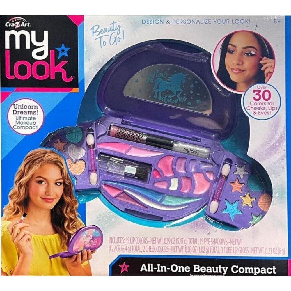 Cra Z Art My Look Unicorn Dreams Girls All In One Beauty Makeup Compact New